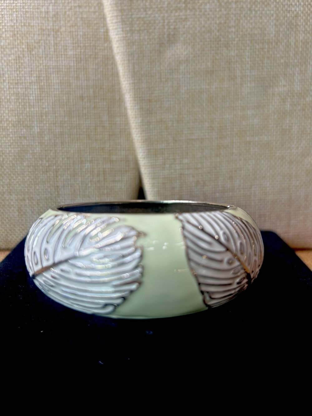 Sequin Nordstrom Multicolor Gold Tone Statement Enamel Bangle Bracelet #593